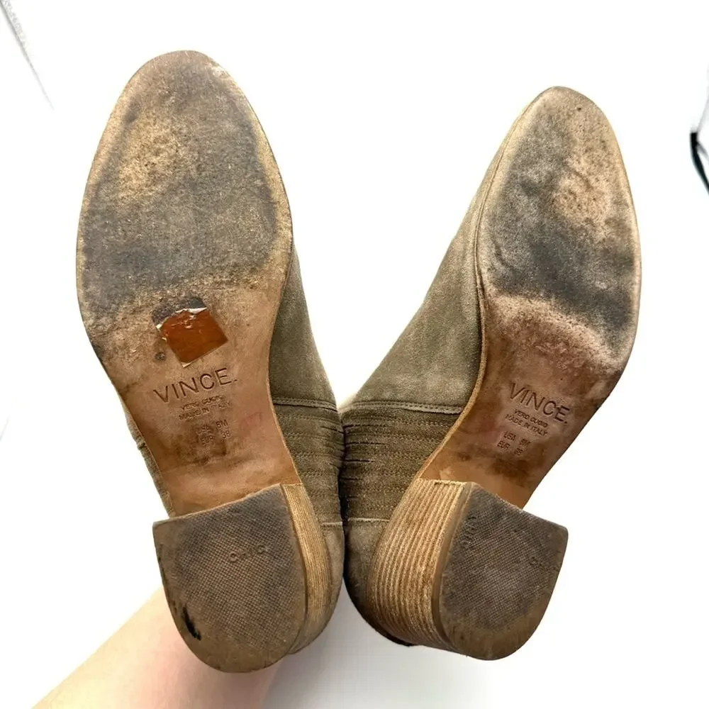 Vince Haider Ankle Bootie Flint Suede 8